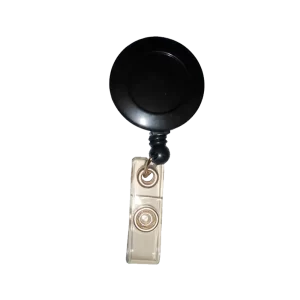 Porta Credenciales Tipo Yoyo NEGRO RETRACTIL