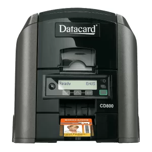 Entrust CD800 – Impresora de tarjetas dual sided rápida y profesional para fotocheckes seguras
